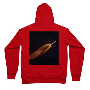 Apollo 7 fotografiado en vuelo por A LOTS (68-HC-641) Sudadera con capucha unisex con cremallera completa