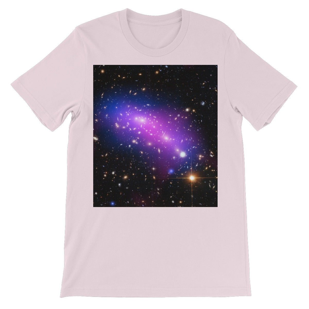 La frontera Galaxy Cluster Unisex camiseta de manga corta