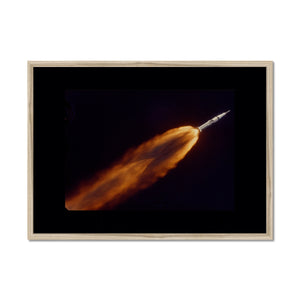 Apollo 7 photographed in flight by ALOTS (68-HC-641) Framed Print