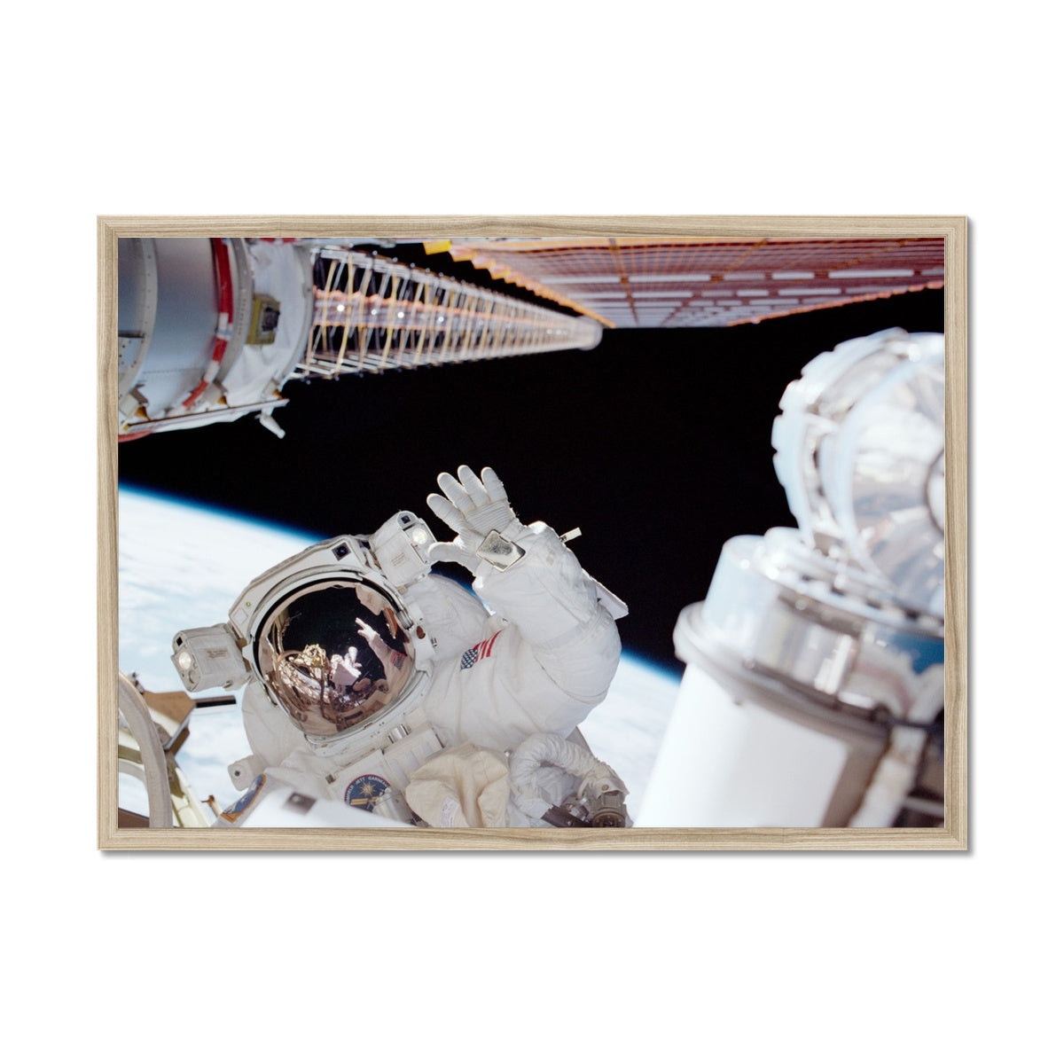 Space Walk Framed Print