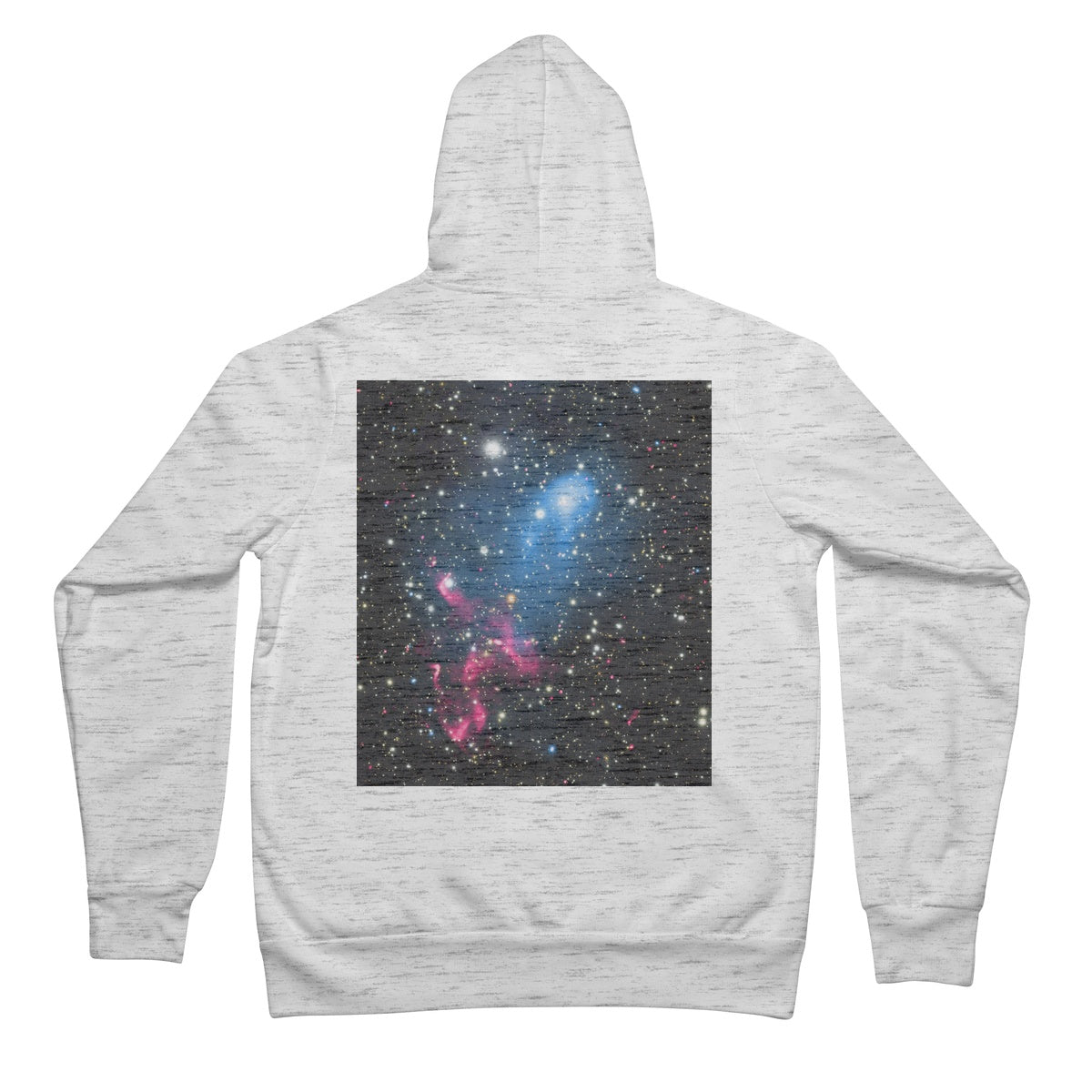 La sudadera con capucha unisex con cremallera completa Galaxy Collision