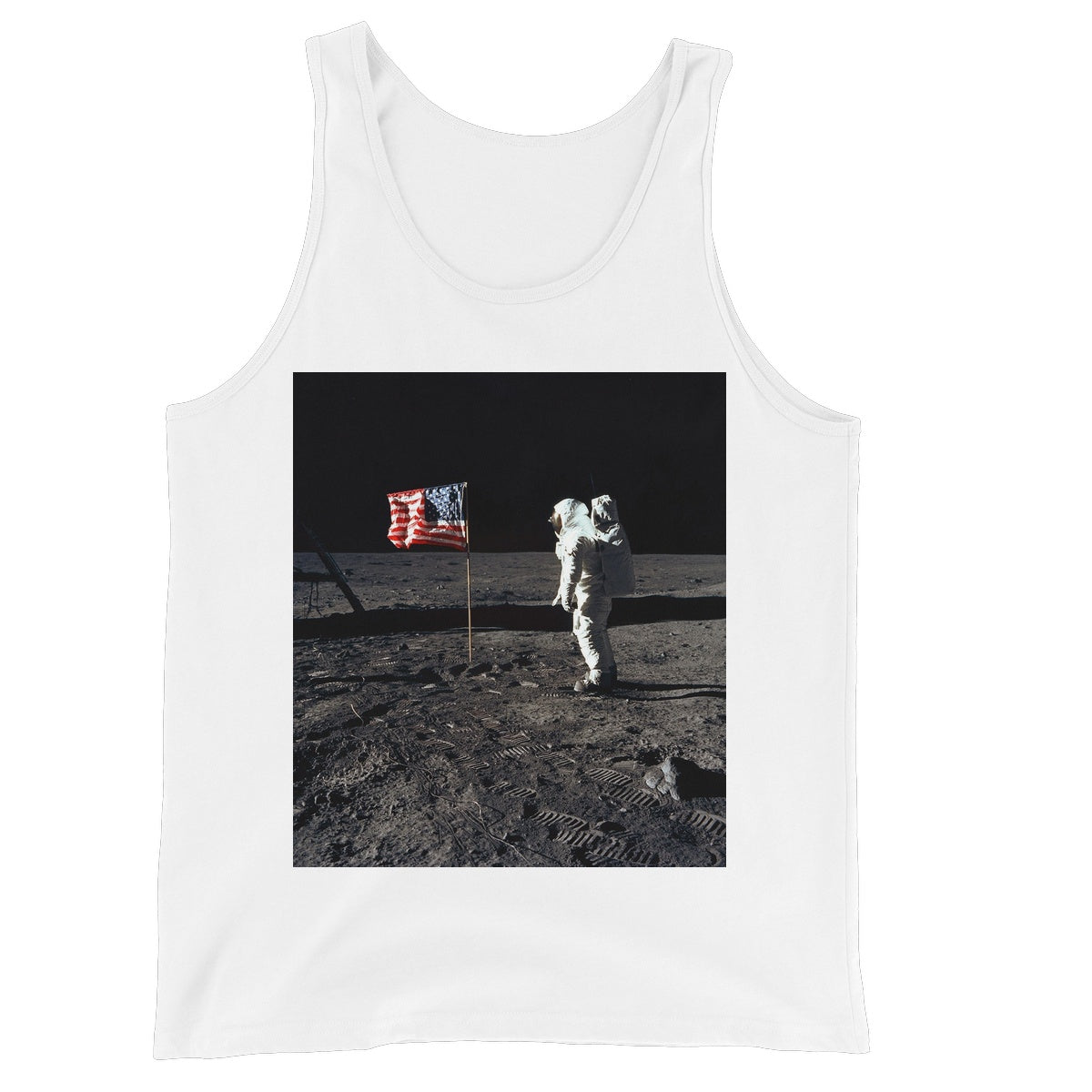 Camiseta sin mangas unisex Apollo 11 Moonwalk