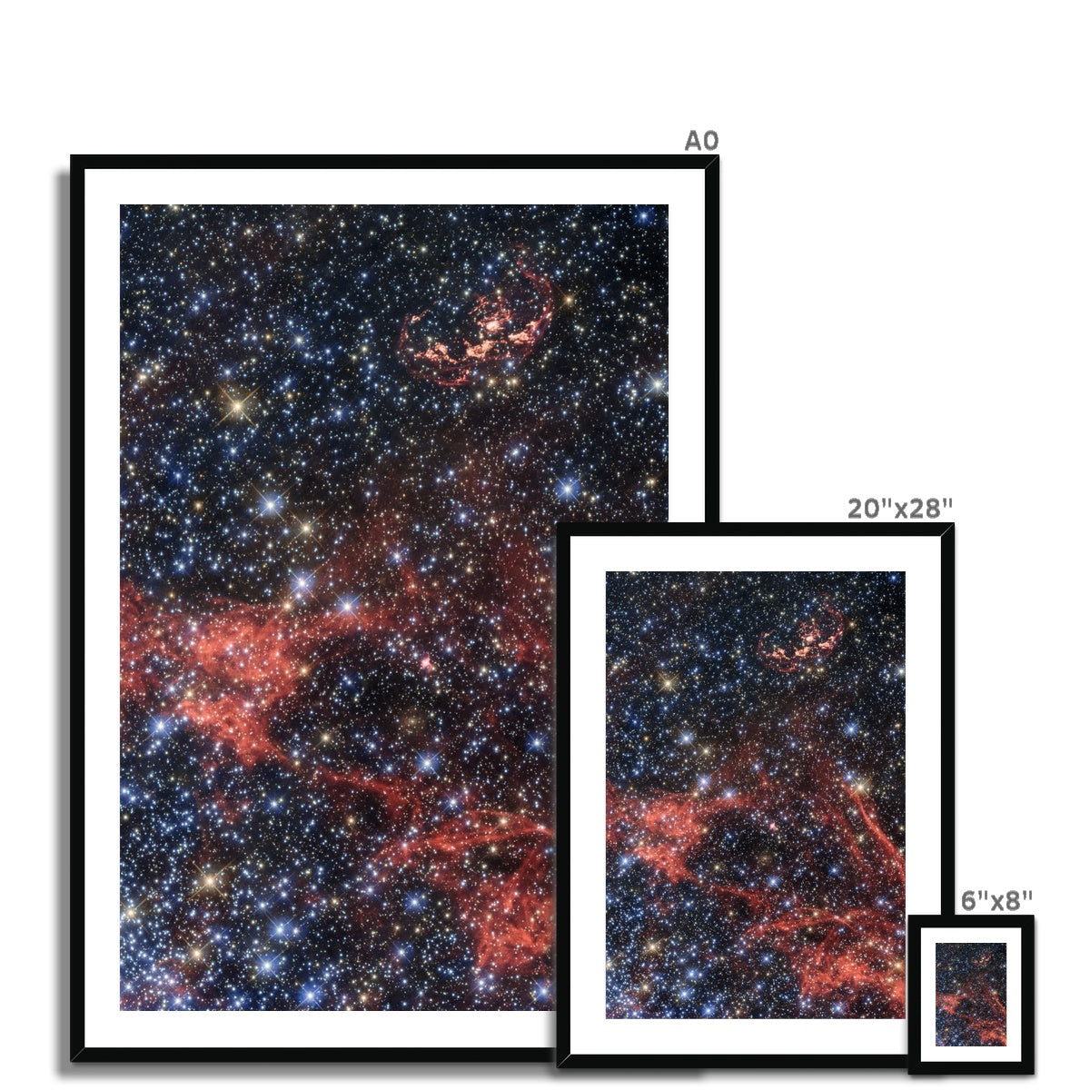 Supernova Remnants Framed & Mounted Print