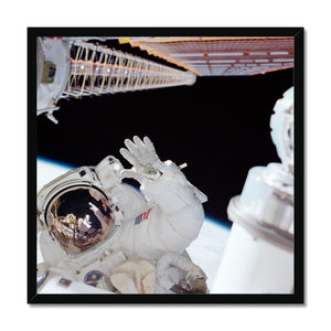 Space Walk Framed Print