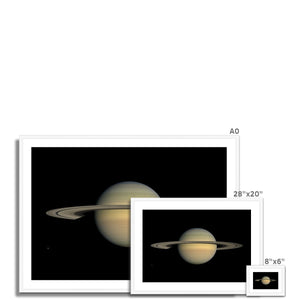 Saturn during Equinox Framed & Mounted Print