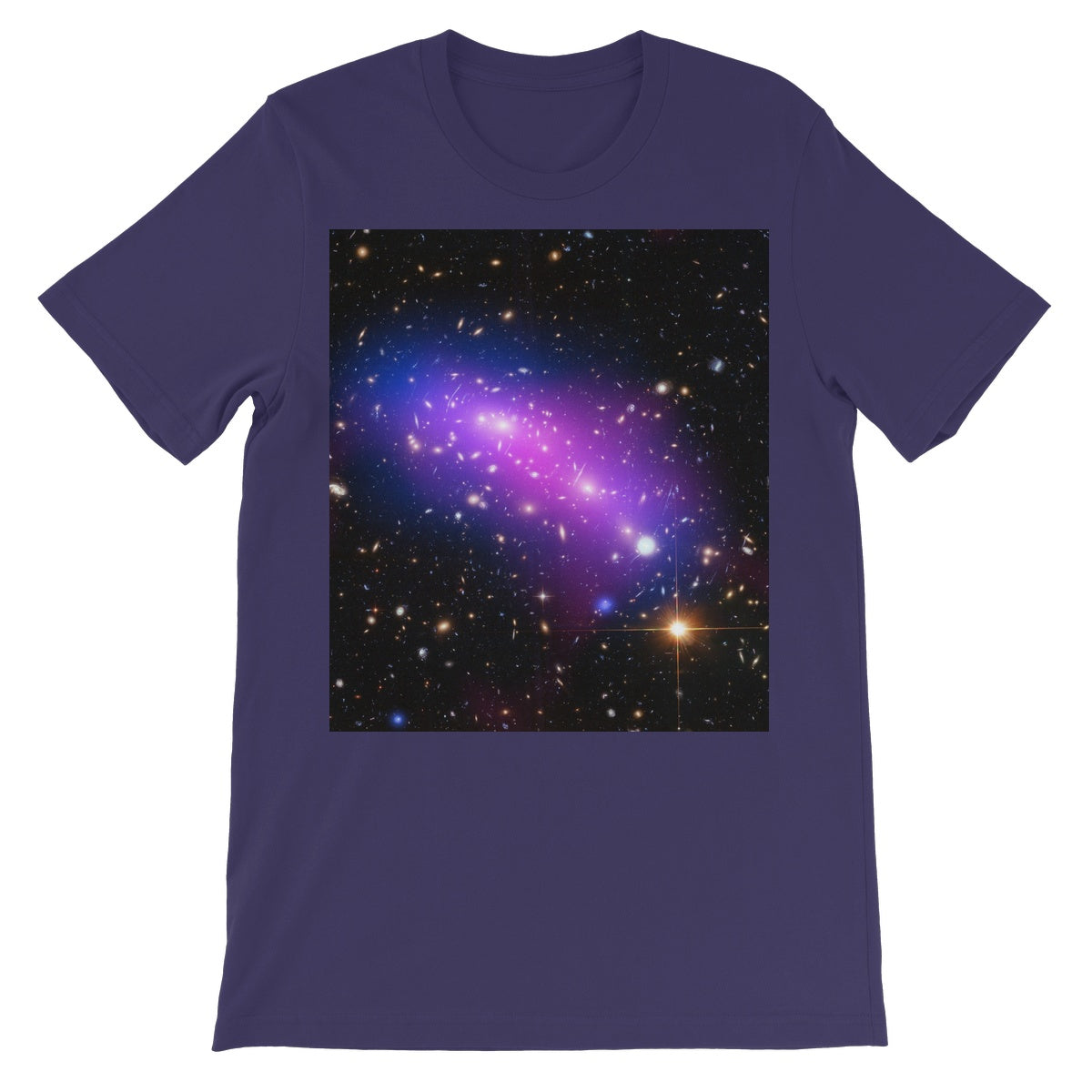 La frontera Galaxy Cluster Unisex camiseta de manga corta