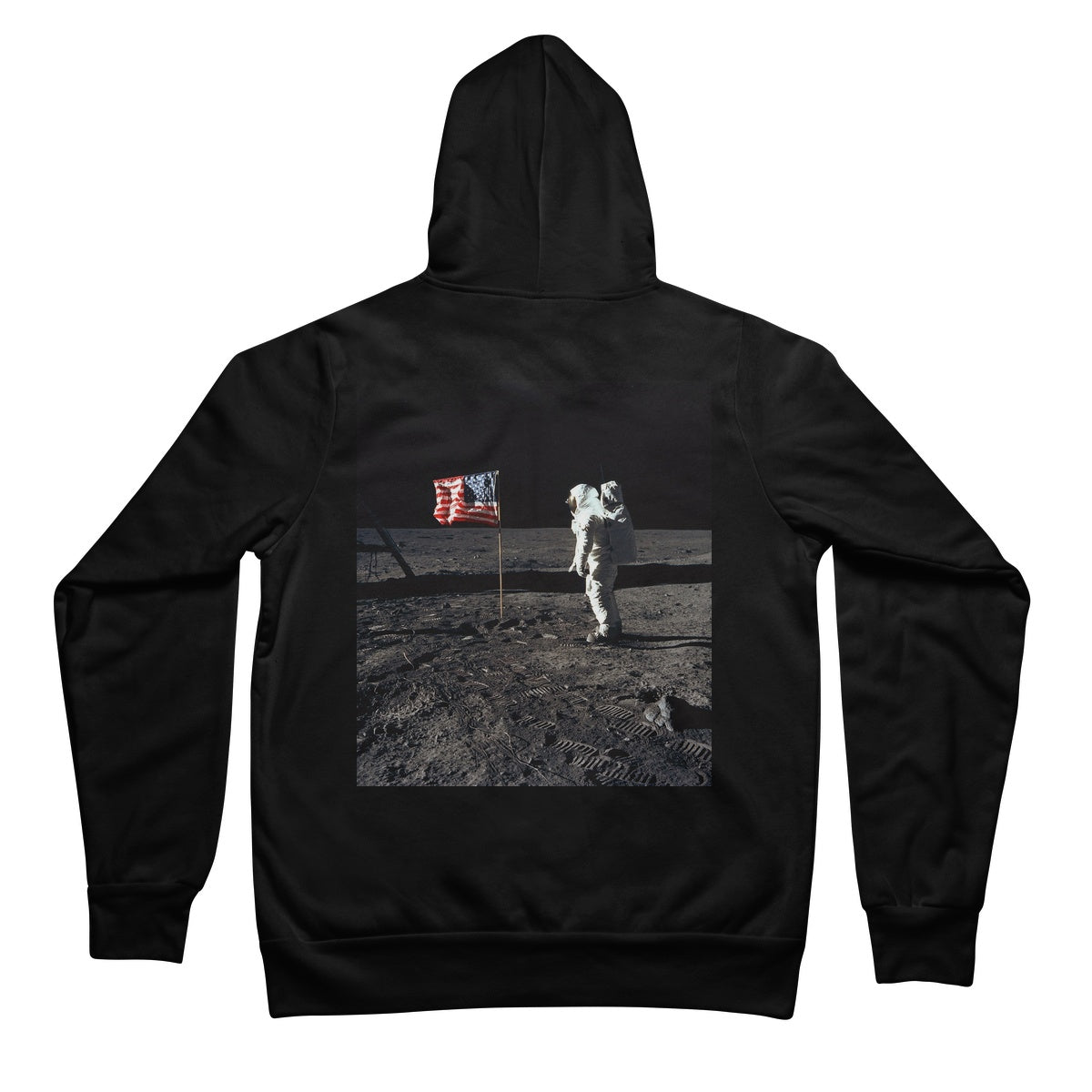 Apollo 11 Moonwalk unisex sudadera con capucha con cremallera completa