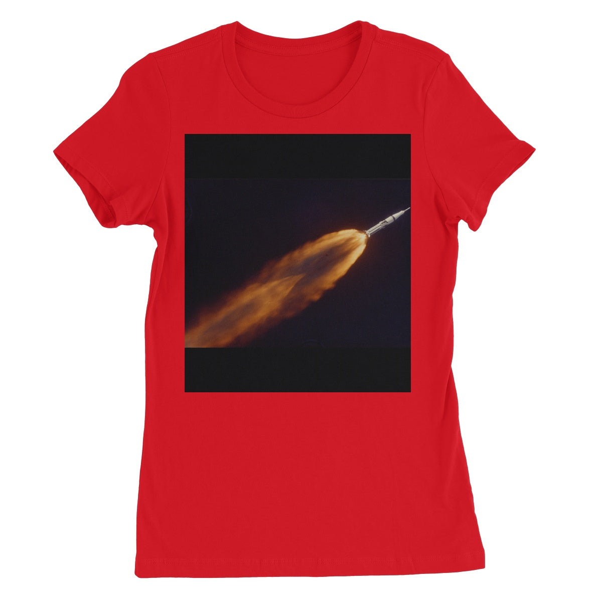 Apollo 7 fotografiado en vuelo por lotes (68-HC-641) camiseta favorita de las mujeres