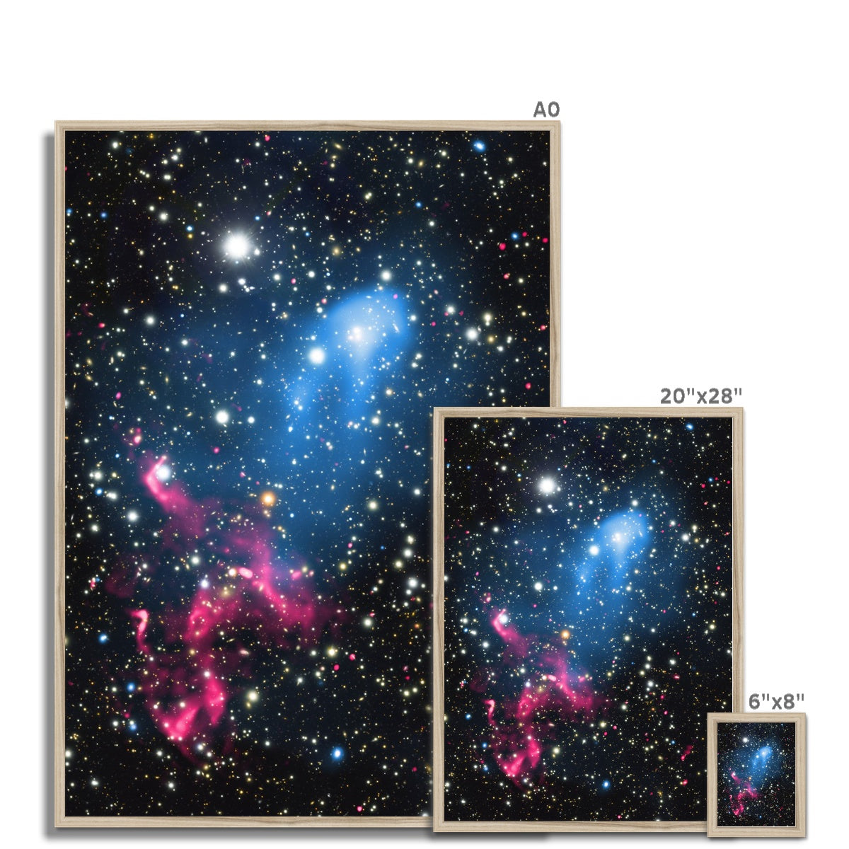 The Galaxy Collision Framed Print