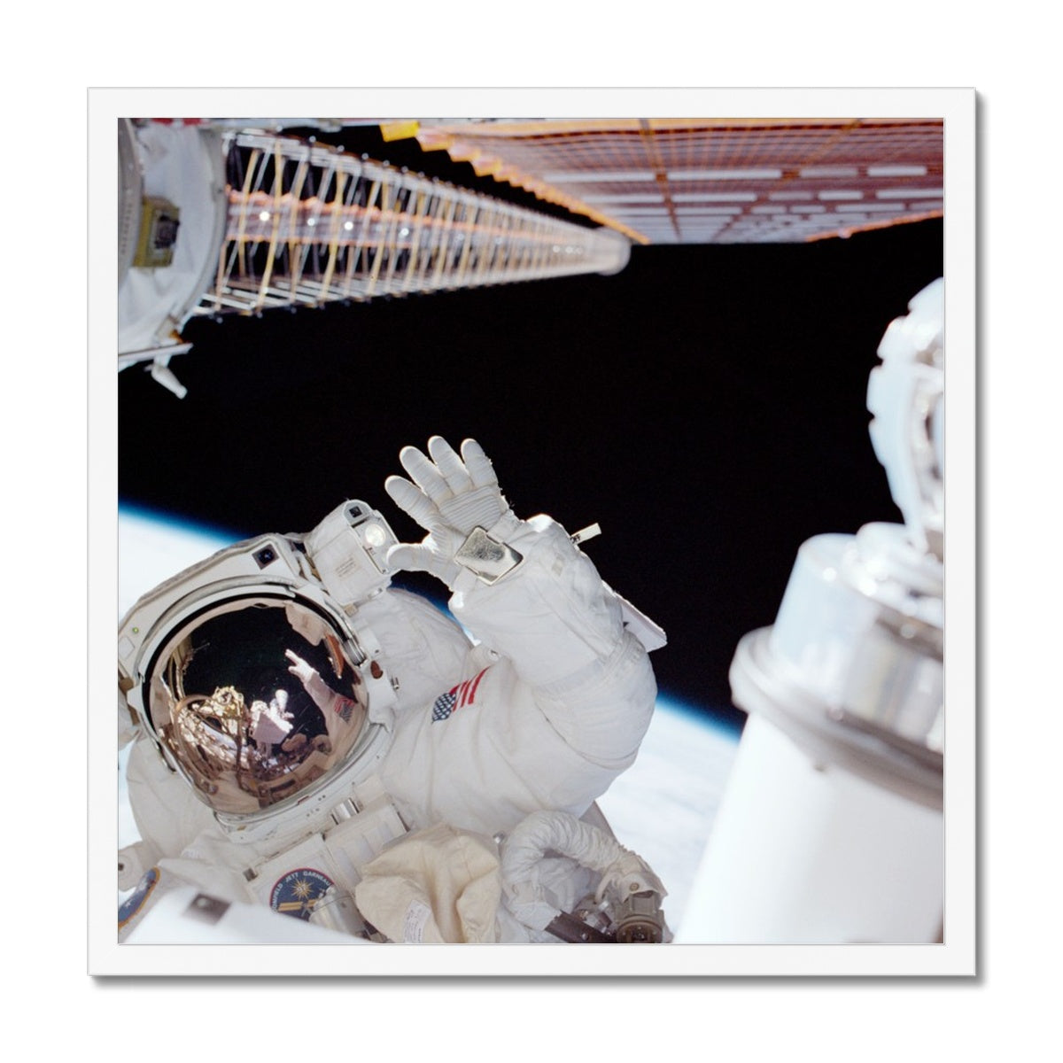 Space Walk Framed Print