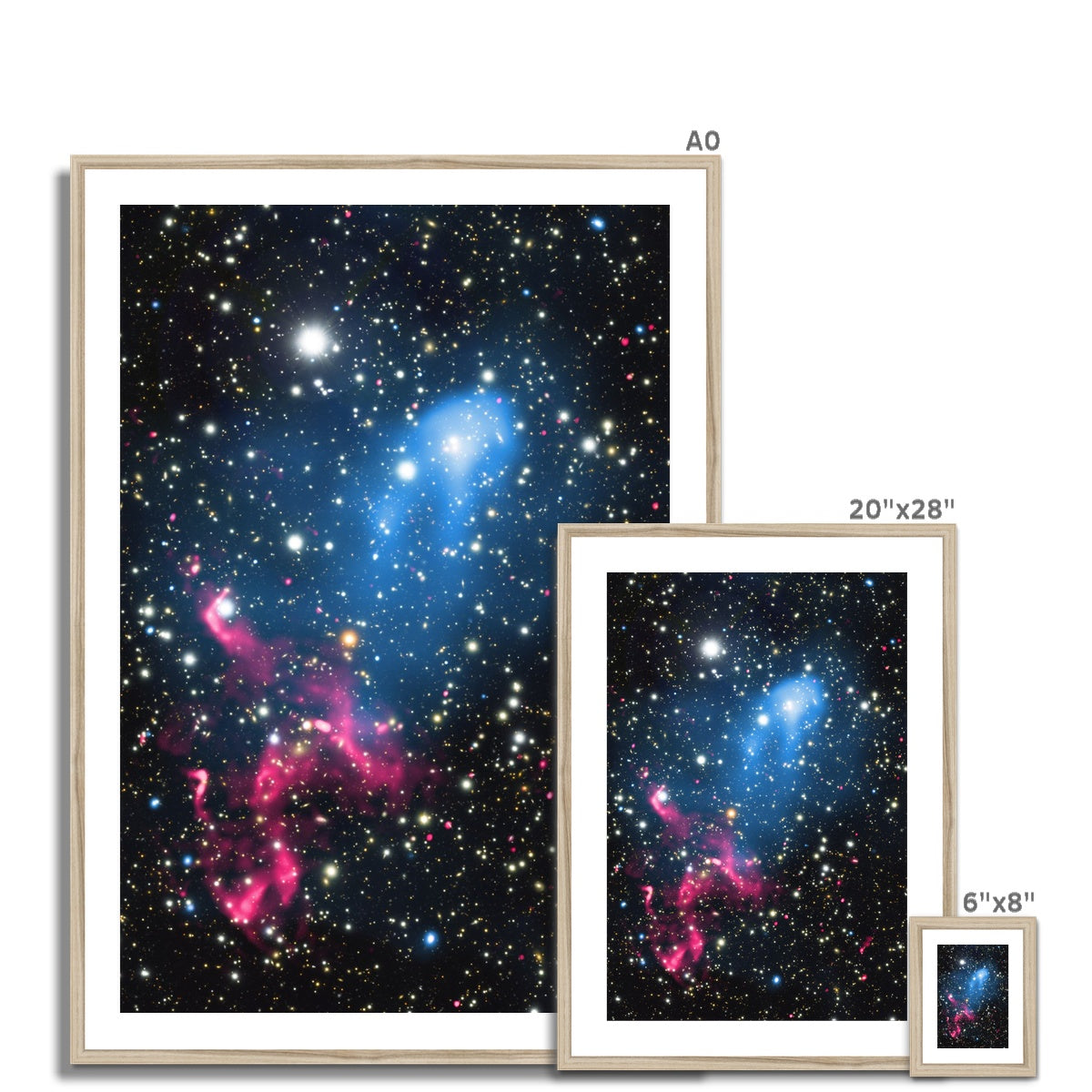 The Galaxy Collision Framed & Mounted Print