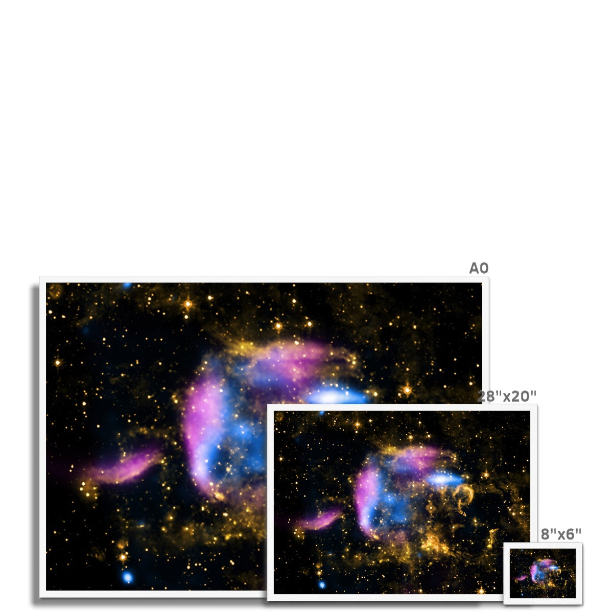 Supernova Escombros Enmarcada