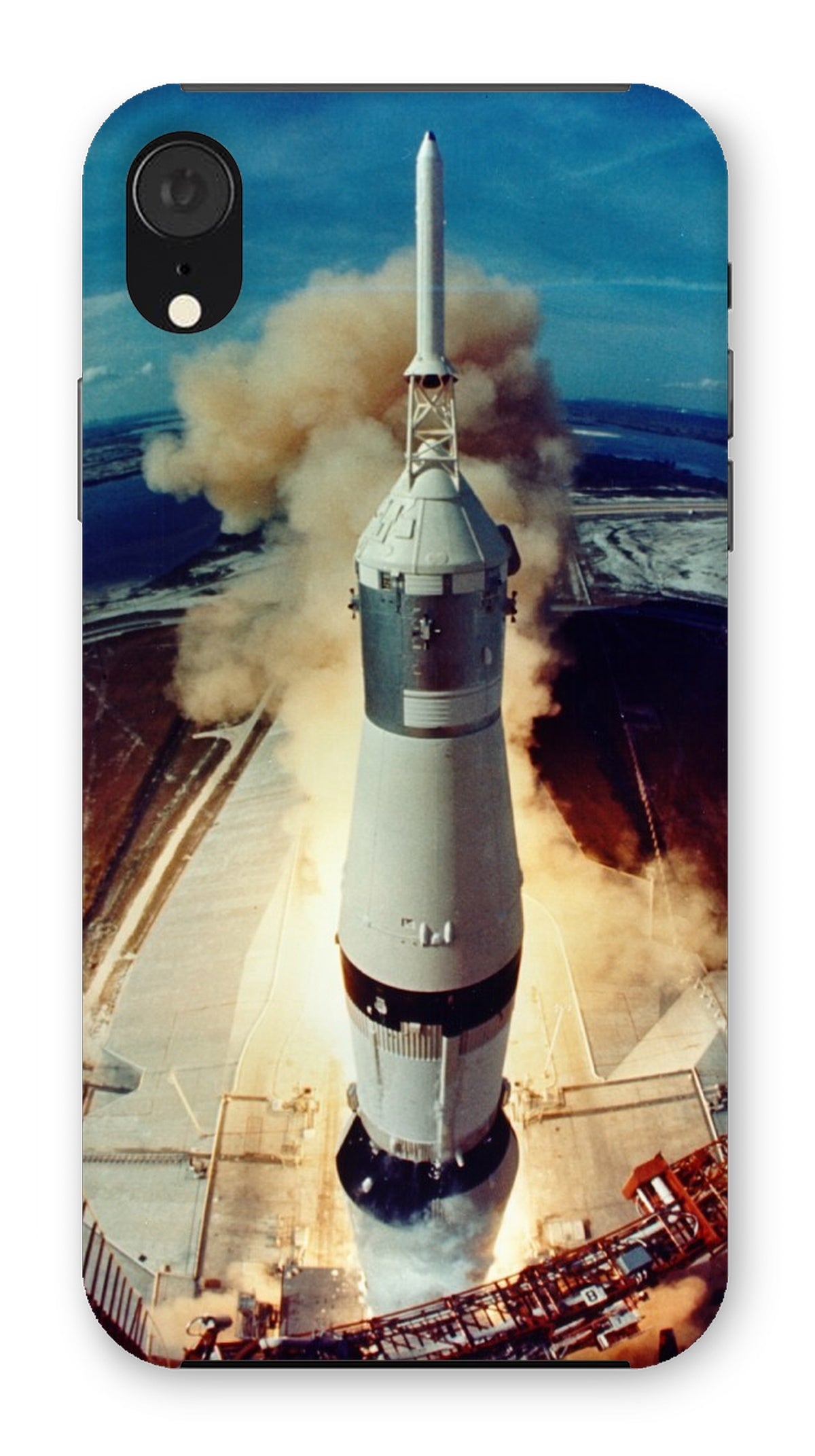 Apollo 11 liftoff: caja del teléfono de la cámara de la torre del lanzamiento