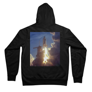 La sudadera con cremallera completa unisex de la NASA del lanzamiento de STS