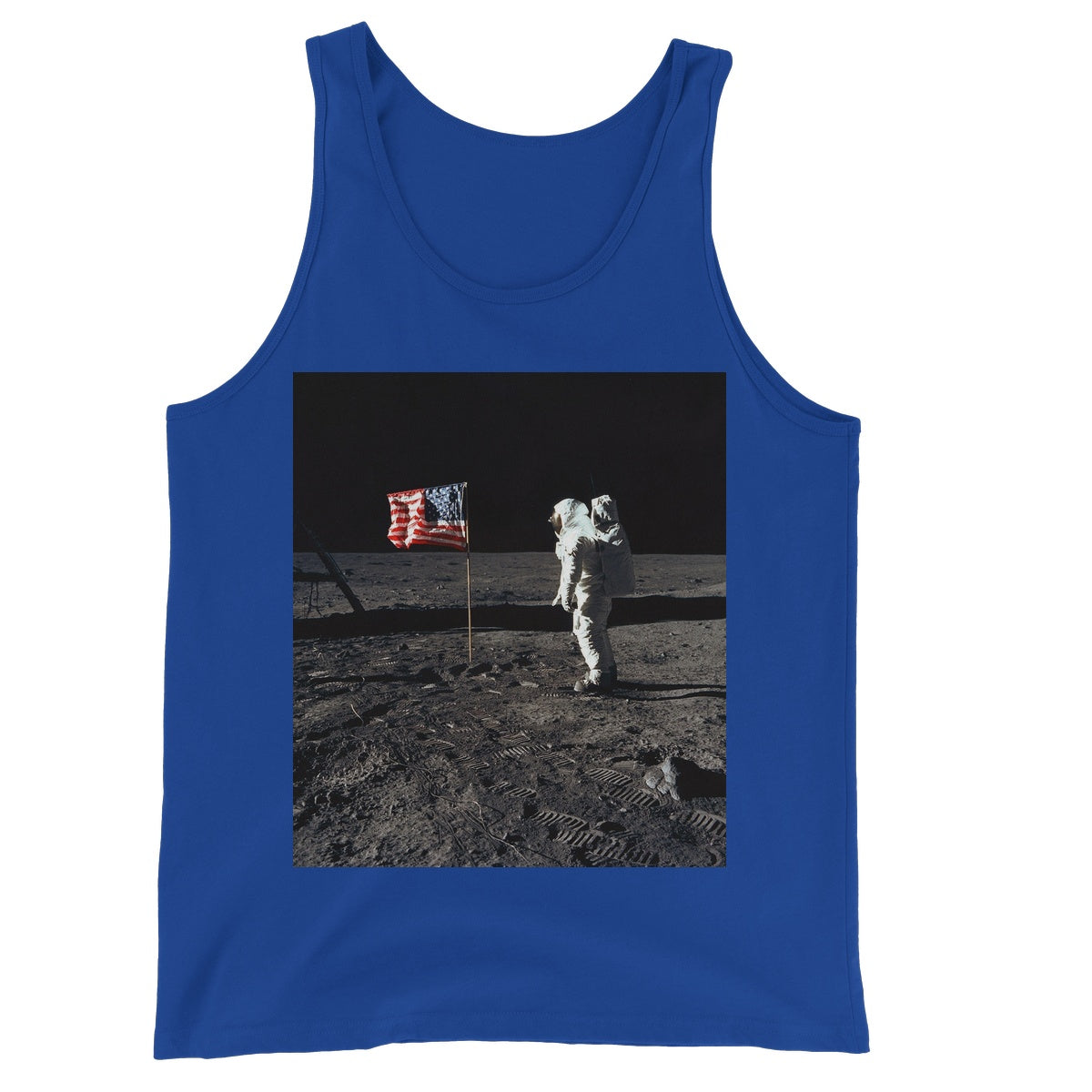 Apollo 11 Moonwalk Unisex Jersey Tank Top