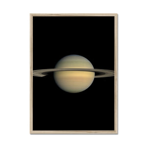 Saturn during Equinox Framed Print