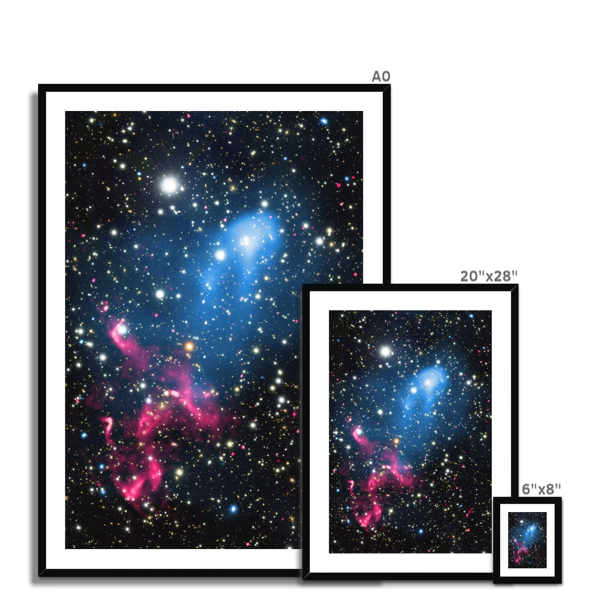 The Galaxy Collision Framed & Mounted Print