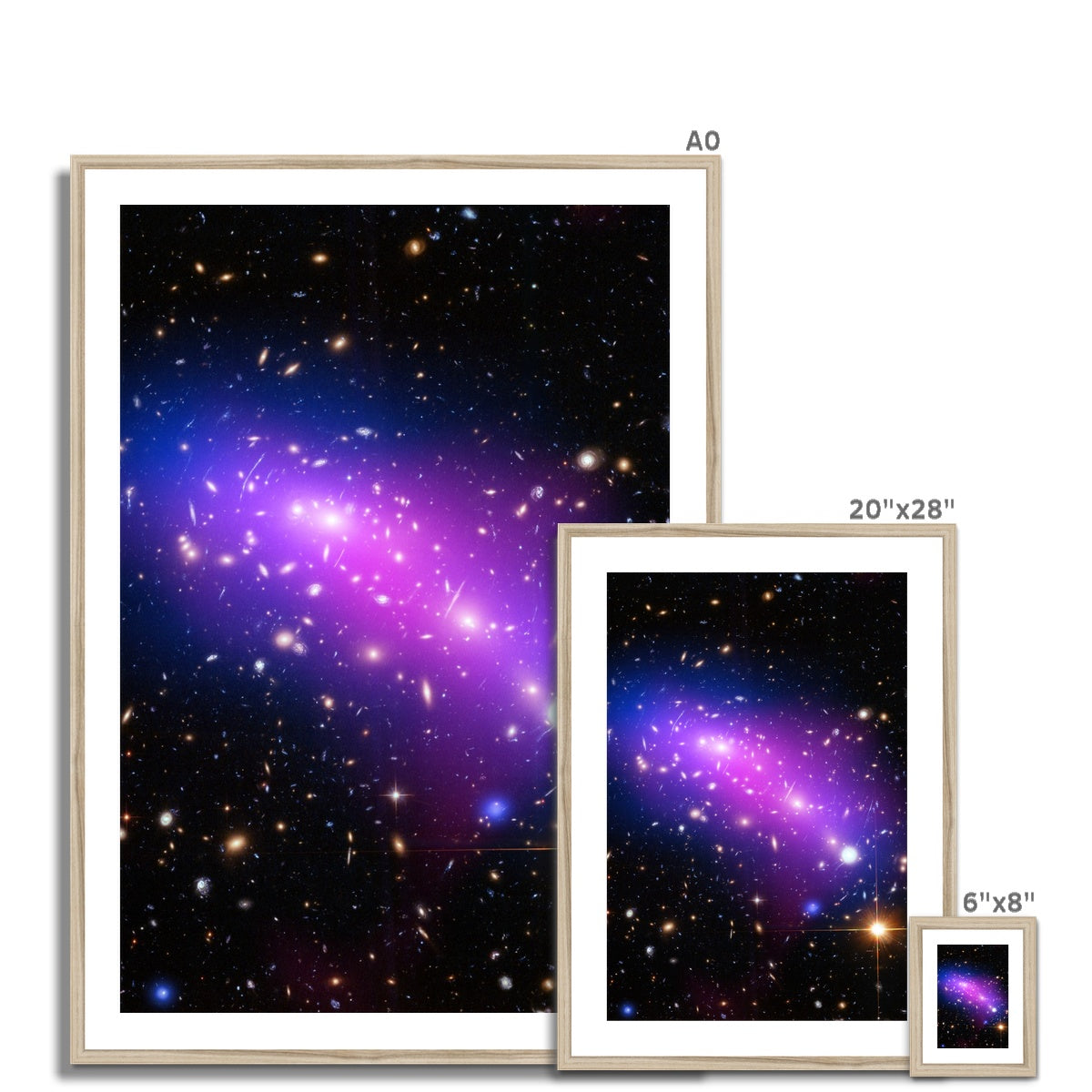 The Frontier Galaxy Cluster Framed & Mounted Print