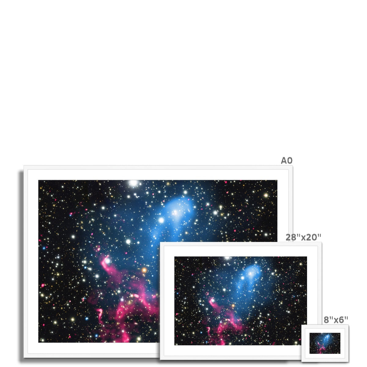 The Galaxy Collision Framed & Mounted Print