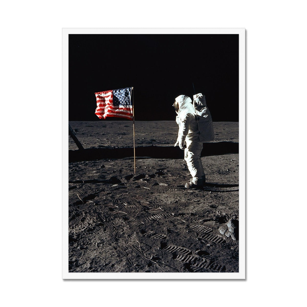 Apollo 11 Moonwalk Framed Print