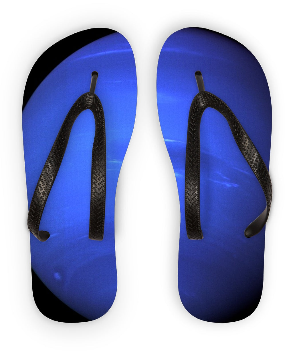 Neptune, Earth size comparison Flip Flops