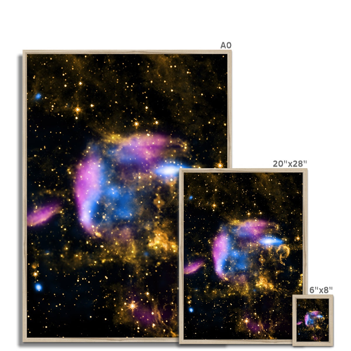 Supernova Escombros Enmarcada