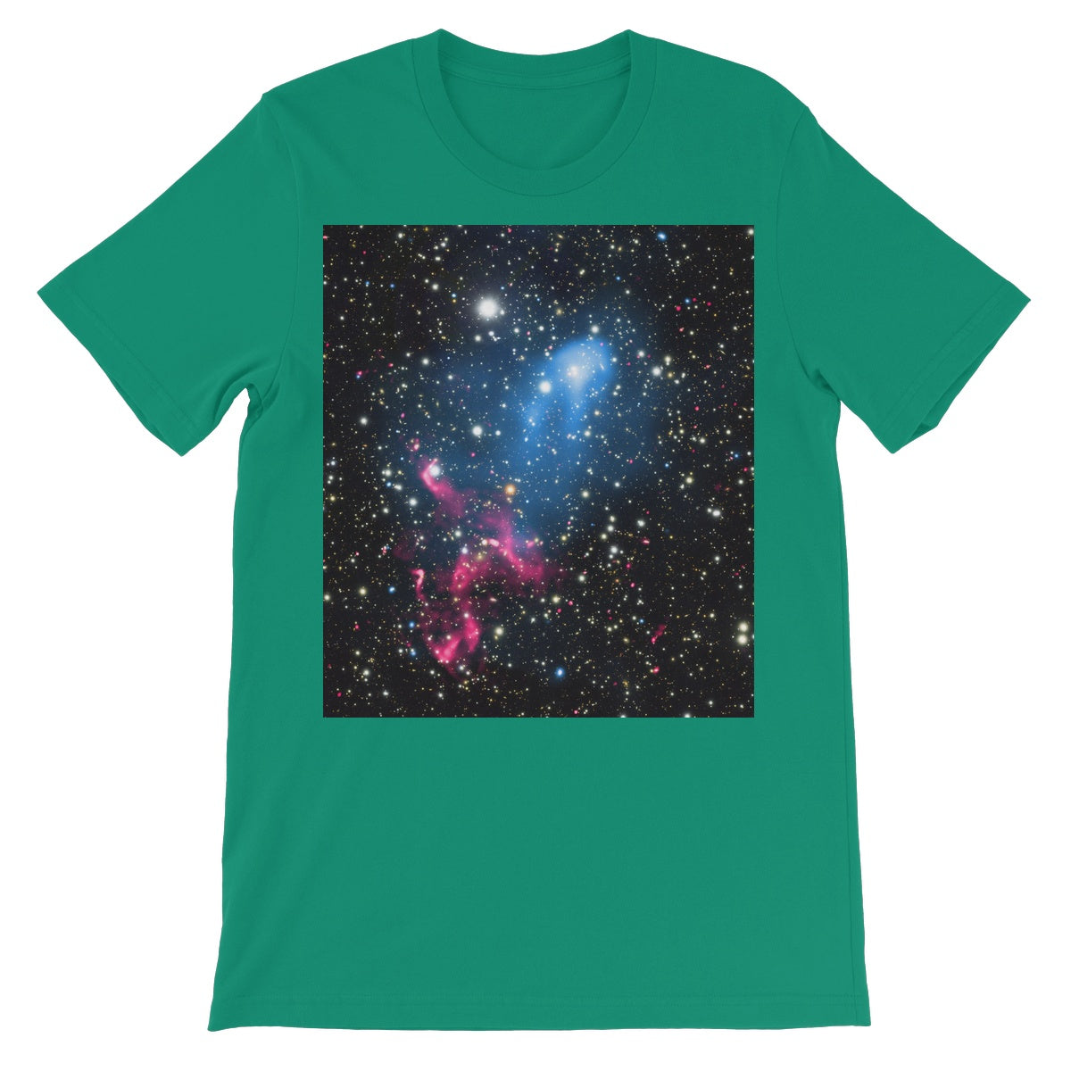 The Galaxy Collision Unisex Short Sleeve T-Shirt