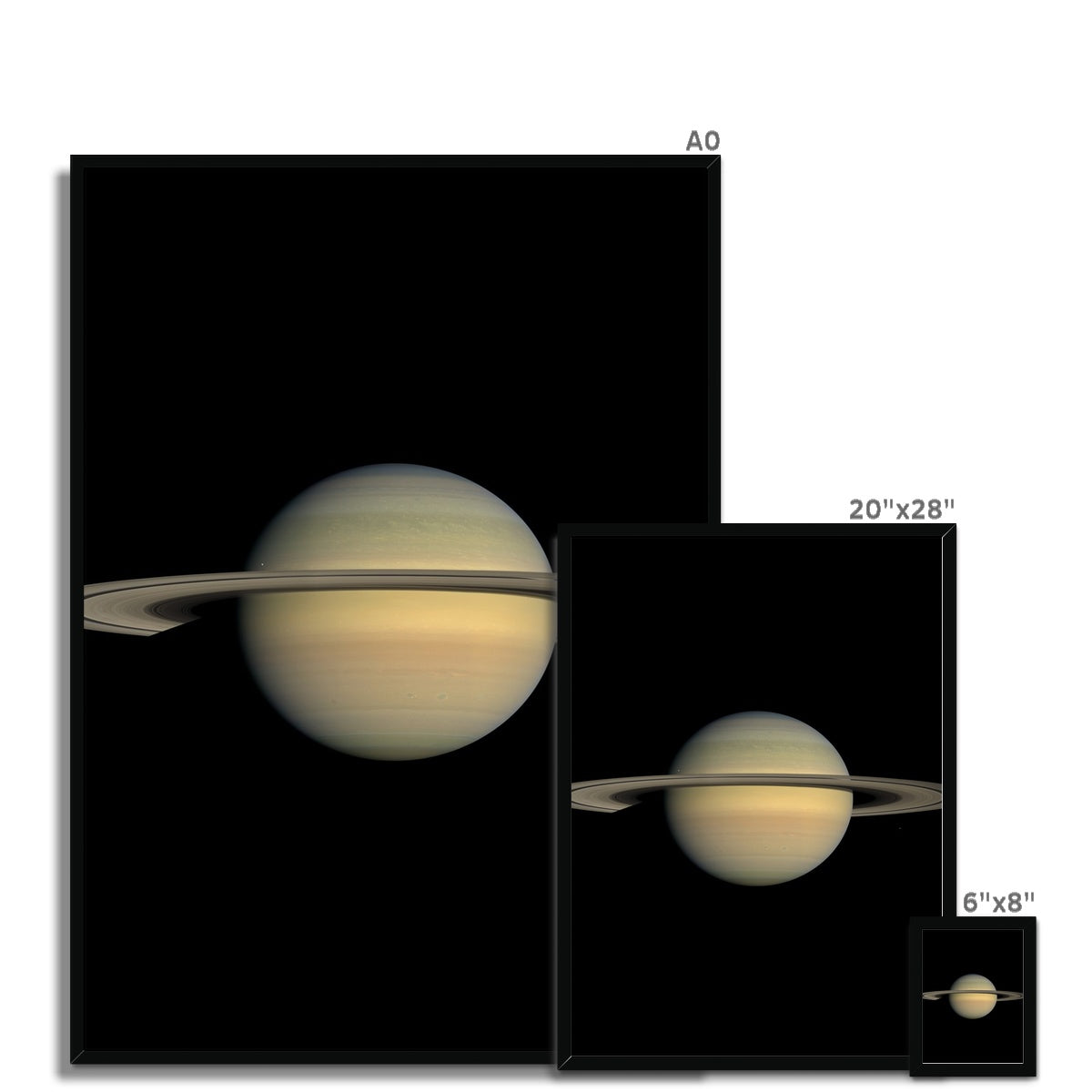 Saturn during Equinox Framed Print