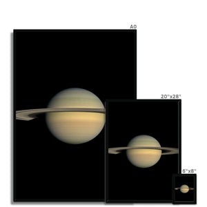 Saturn during Equinox Framed Print