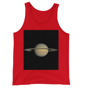 Saturn during Equinox Unisex Jersey Tank Top